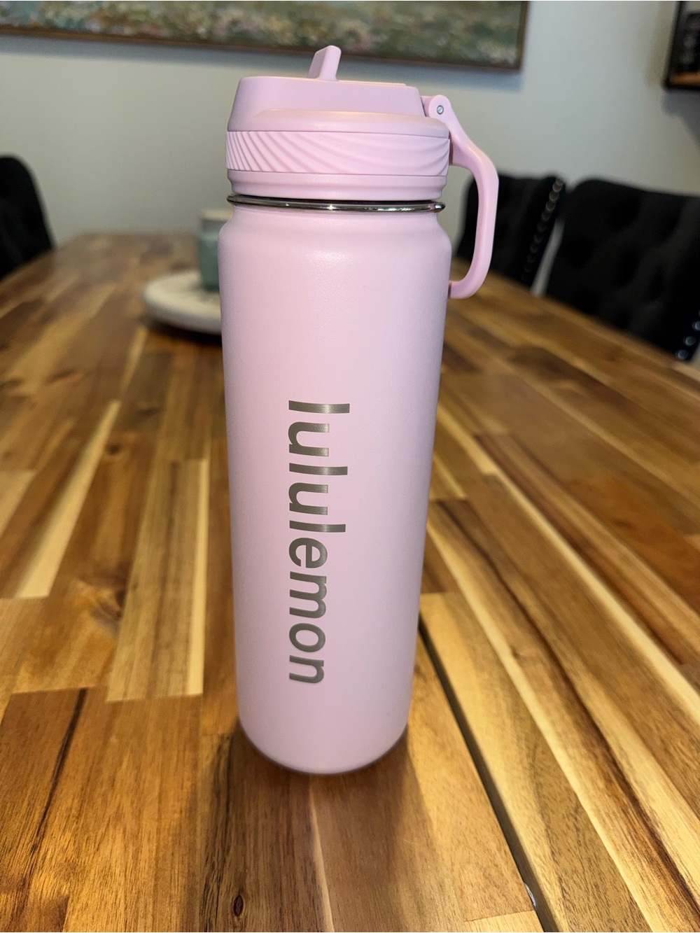 Lululemon Back to Life Sport Bottle 24oz Blissful Pink Straw Lid